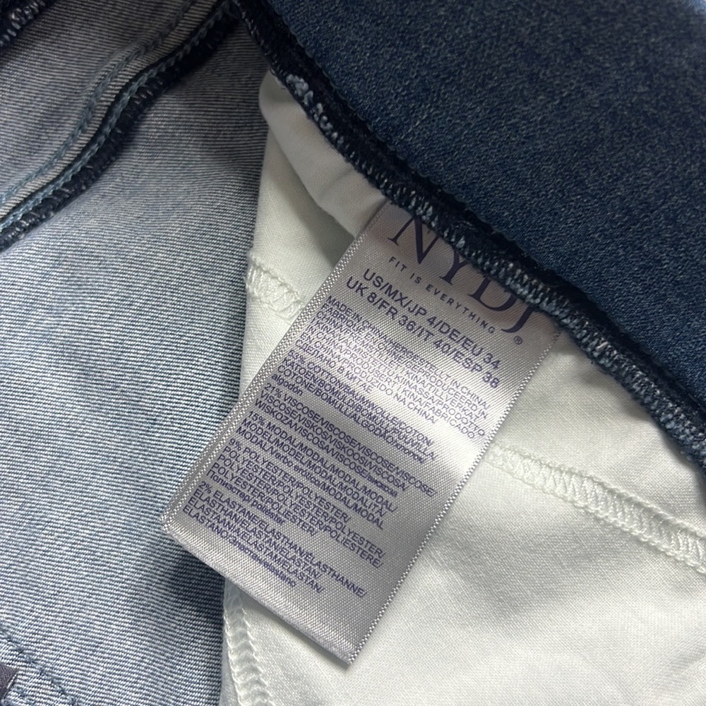 NYDJ NOT YOUR DAUGHTERS JEANS Super Skinny Ankle Pull-On Jeans 4 IN CLAN HORIZON - Picture 8 of 15